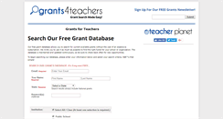Desktop Screenshot of grants4teachers.com