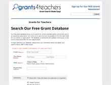 Tablet Screenshot of grants4teachers.com